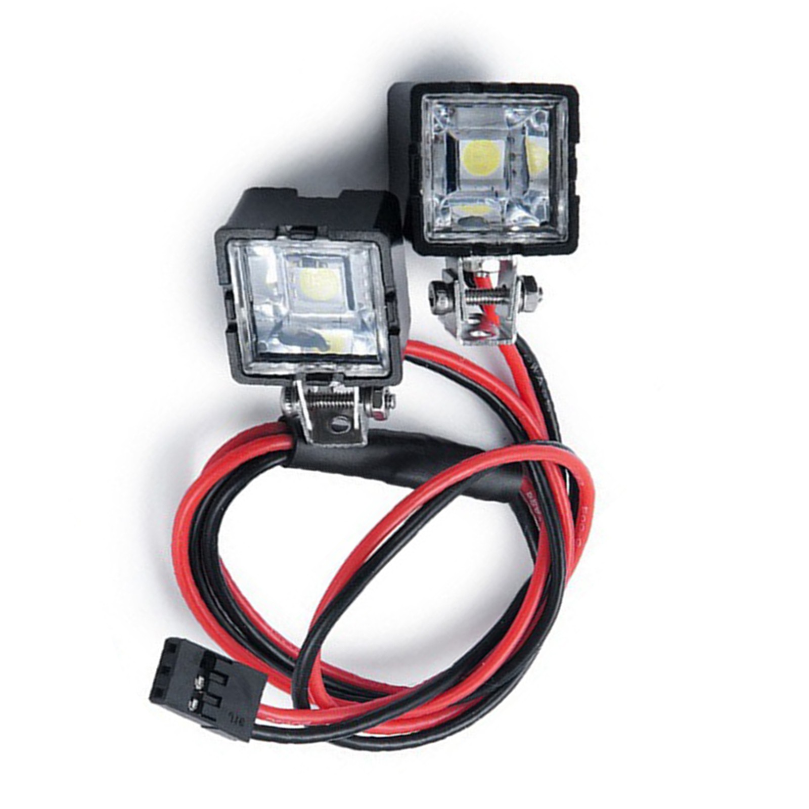 1Pair Square/Round Headlights LED Light Lamp For Axial TRX4 TRX6 Redcat RR10 B
