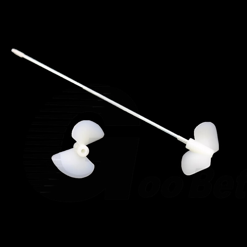Toy RC Boat 26mm Nylon Propeller Prop 2-Blade CCW CW For 2mm Shaft Motor White