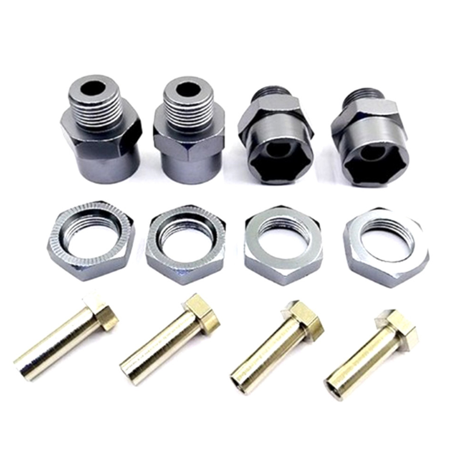 12pcs/Set Alloy Wheel Hex Hub Adapter Conversion Extension For 1/8/10 RC Car i