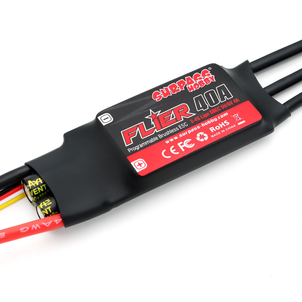 SURPASS HOBBY 900-1700KV Brushless Motor 40-60A ESC for RC Fixed Wing Air Plane