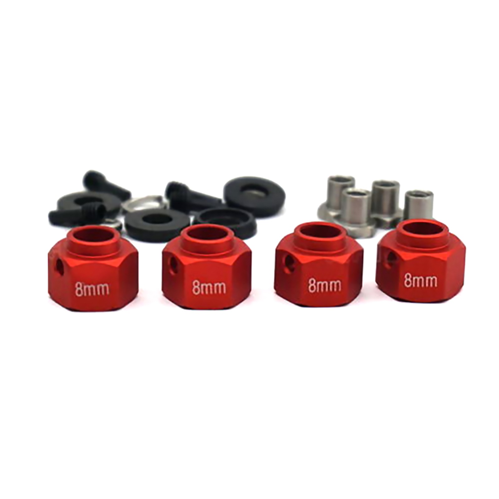 8mm 4X Hex Wheel Hubs Widen Adapter Kit For Traxxas TRX-4 Crawler 1/10 RC Car