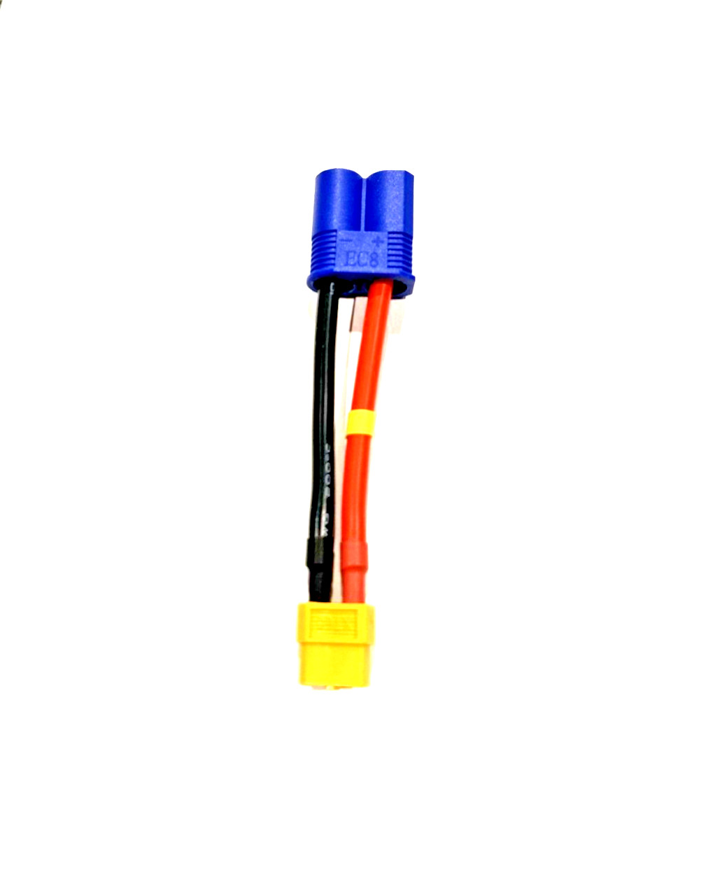 EC8 Male to XT60 Female 3″, 6″, 12″, 18″ Wire Gauge 10 AWG, 8 AWG