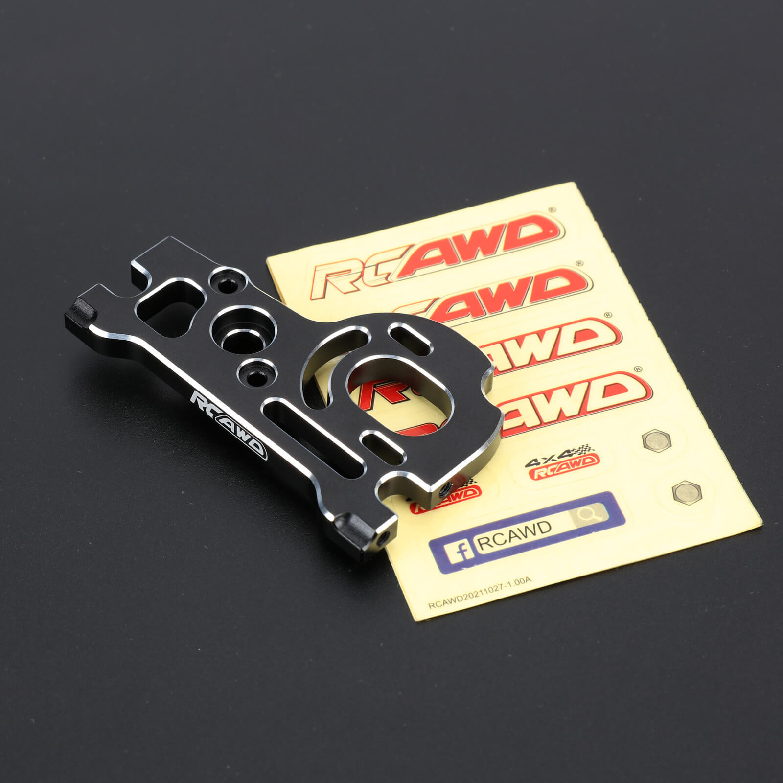 RCAWD 6061 Alum Motor Mount and Posts AXI232078 for Axial 1/10 SCX10 PRO Series