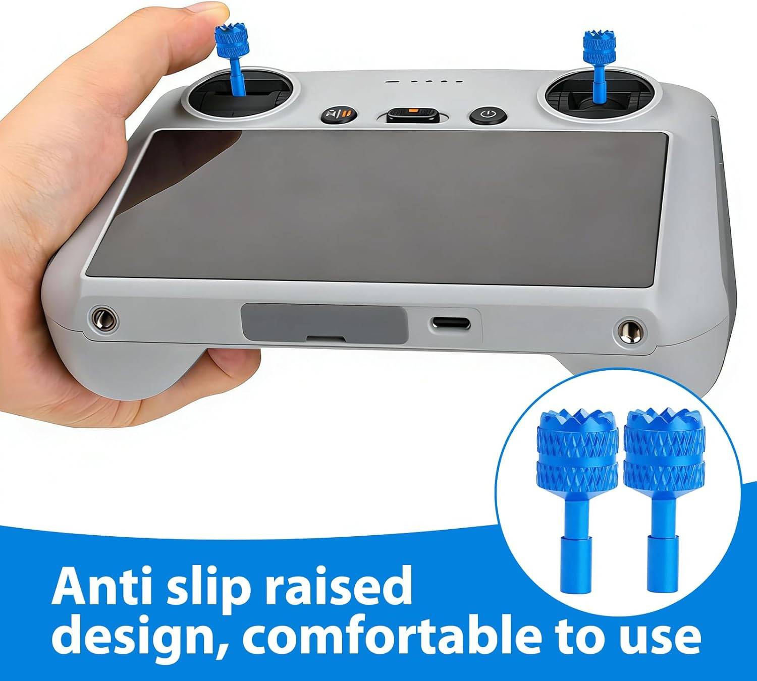 2 Pcs Mini 4 Pro/Mini 3 Pro Joysticks, Detachable Aluminum Alloy Drone Joysticks