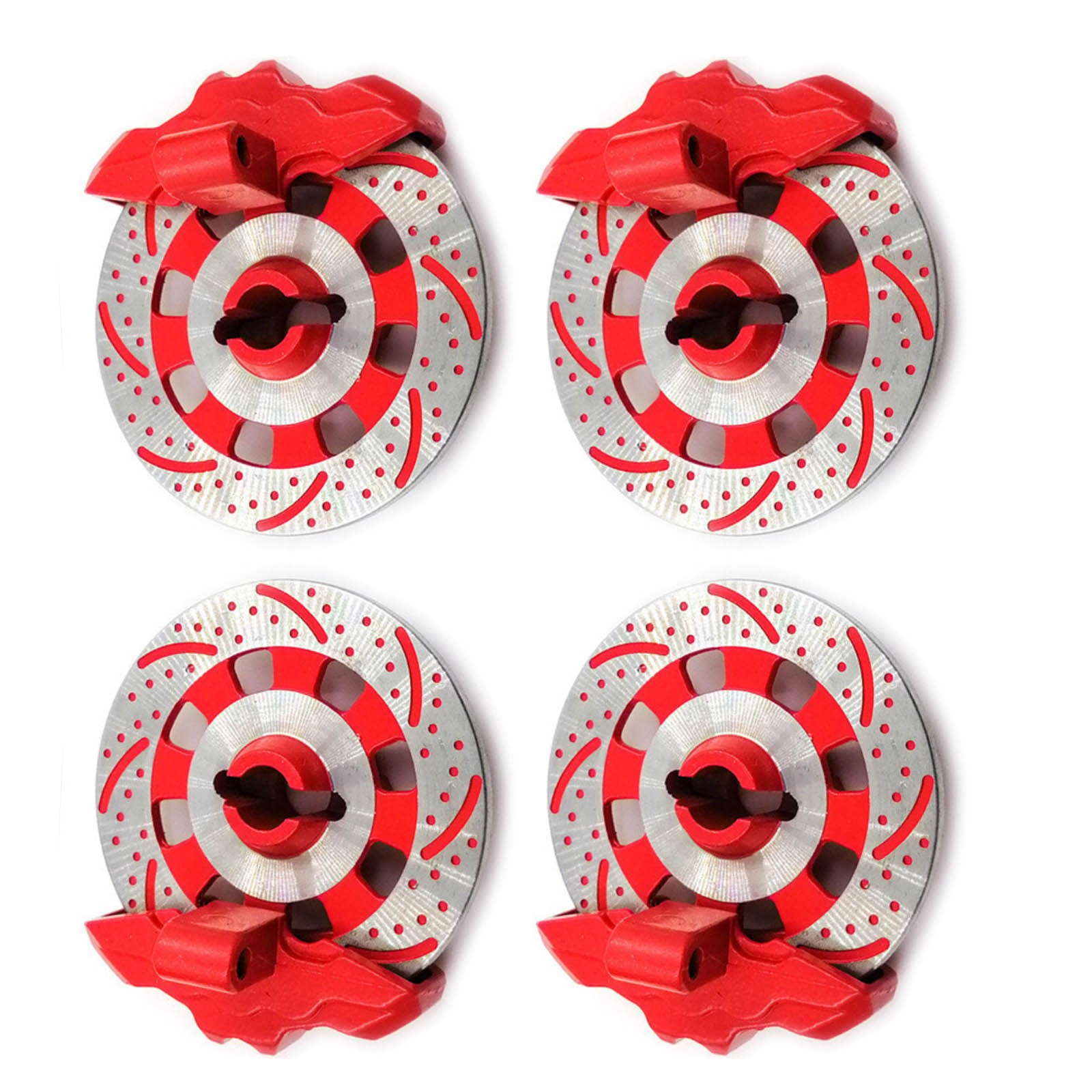 4Pcs Red Brake Disc Calipers For TRAXXAS UDR Unlimited Desert Racer 1/7 RC Car B