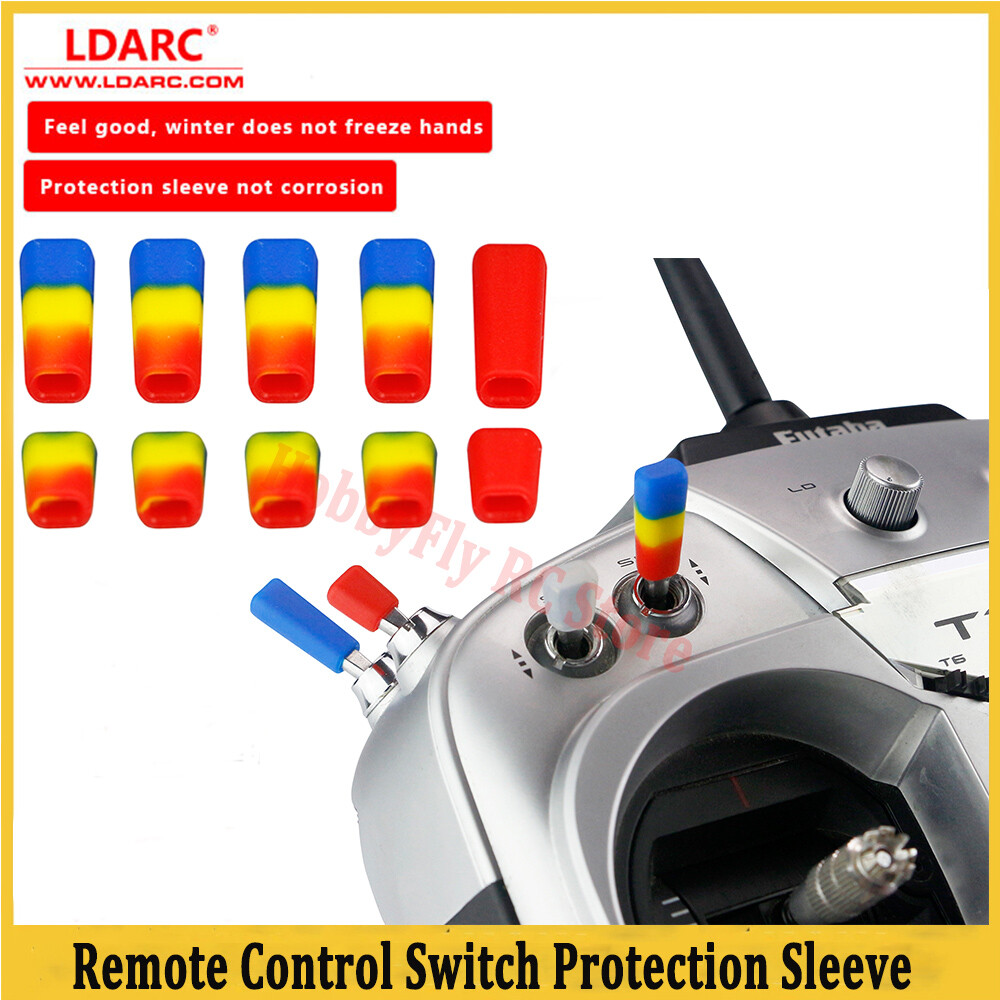 10Pcs LDARC FPV Remote Control Switch Protection Sleeve Lever Cap Silicone Cover