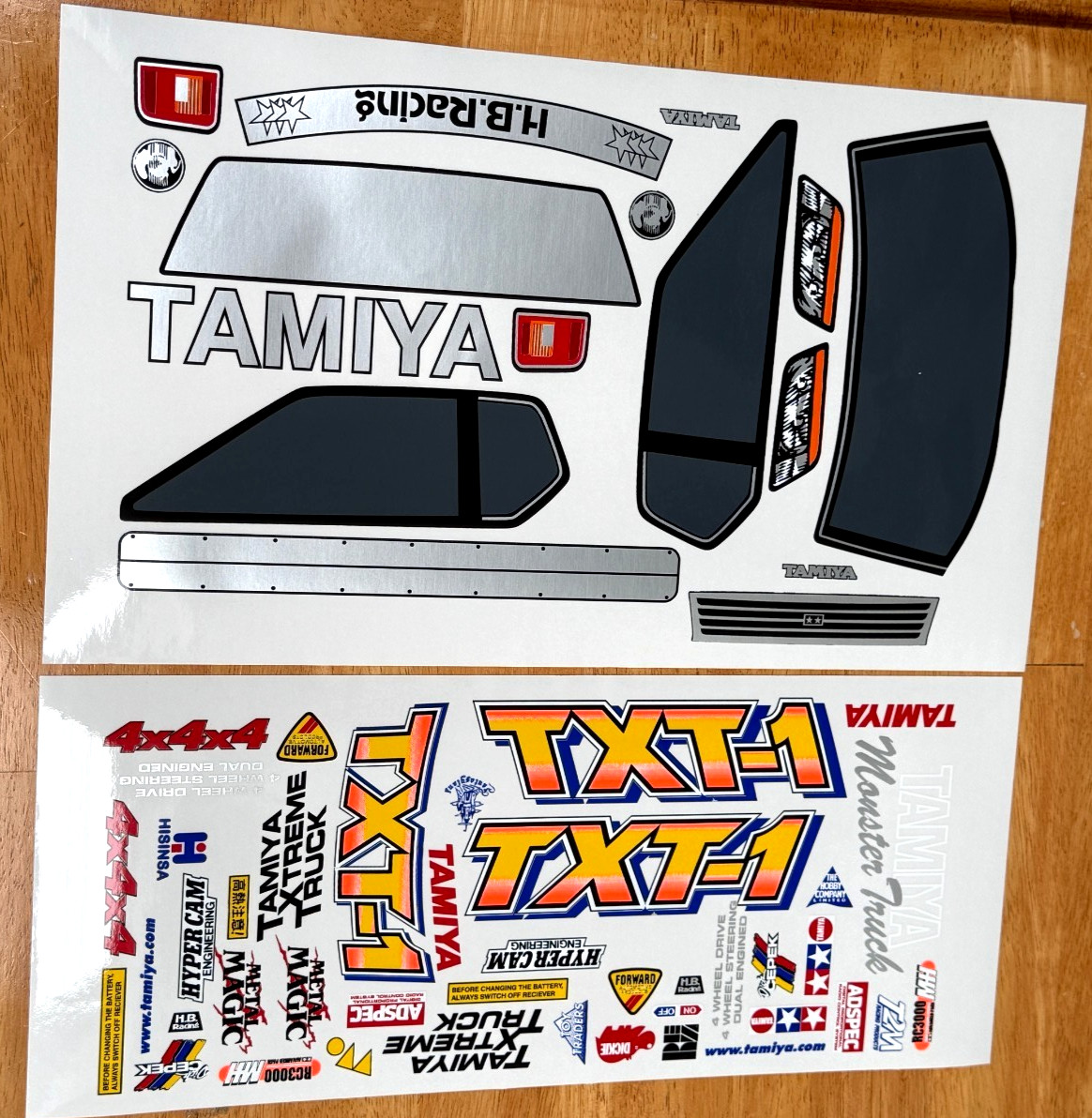 Tamiya TXT-1 Monster Truck Enhanced Premium Color Reproduction decals 1/10 RC