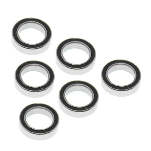 REDCAT RER11372 15X10X4MM RUBBER SEALED BALL BEARINGS (6 PCS) , NEW IN PACKAGE