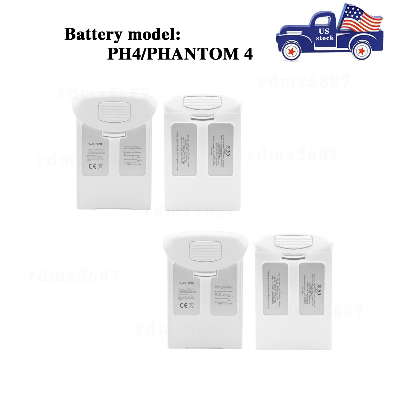 2PCS/3PCS new PH4 Battery For DJI Phantom 4/4 Advanced/4 Pro/4 Pro V2.0/4 RTK