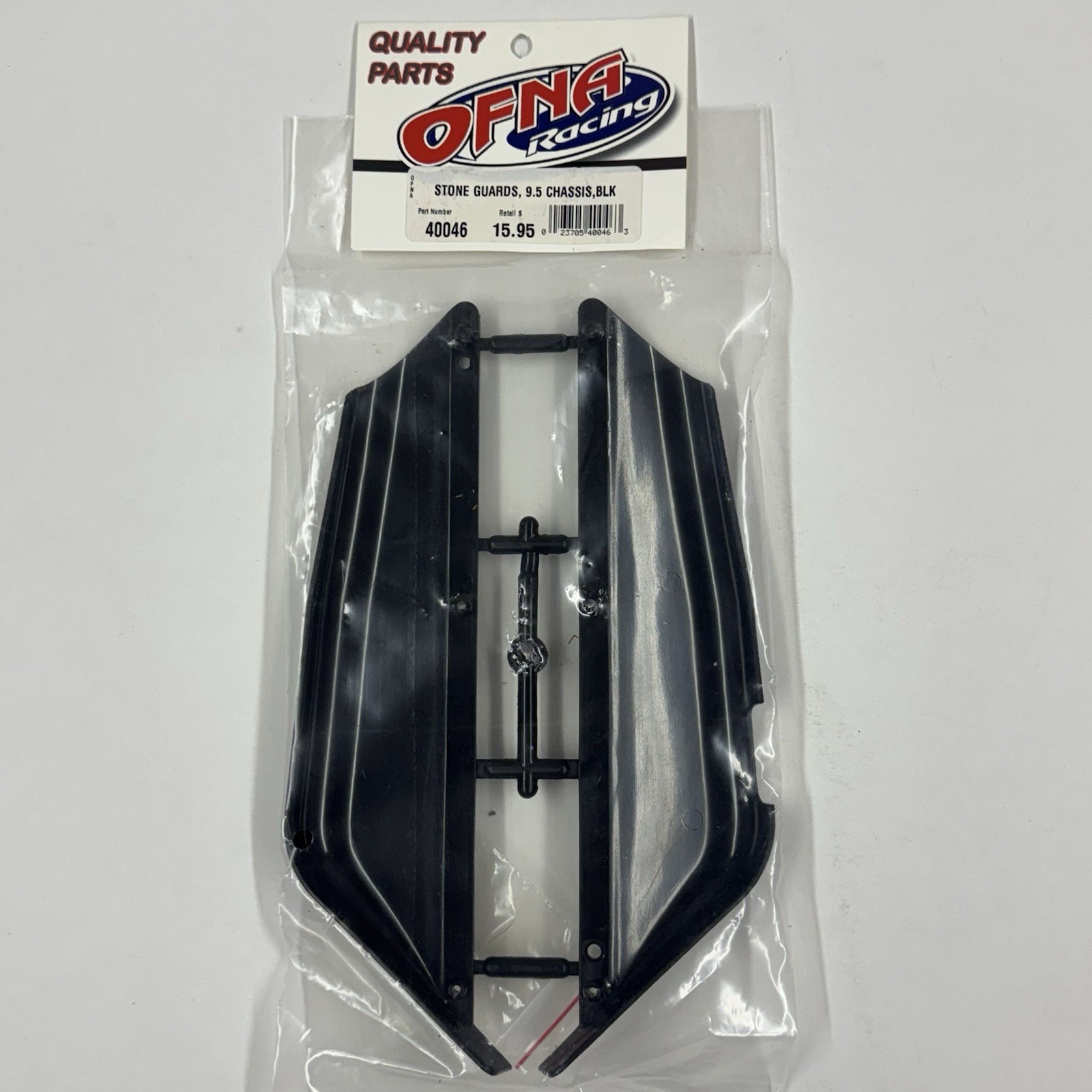 Vintage OFNA Racing 40046 Stone Guards for 9.5 Chassis – Black NOS