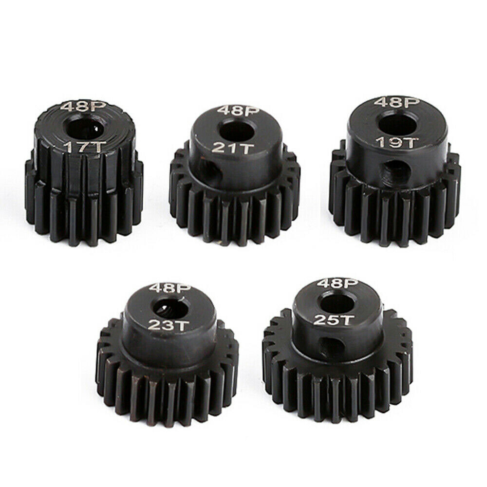 RC 48P Pinion Gear Set 17T 19T 21T 23T 25T For Traxxas 1/10 Rustler Slash 2WD-