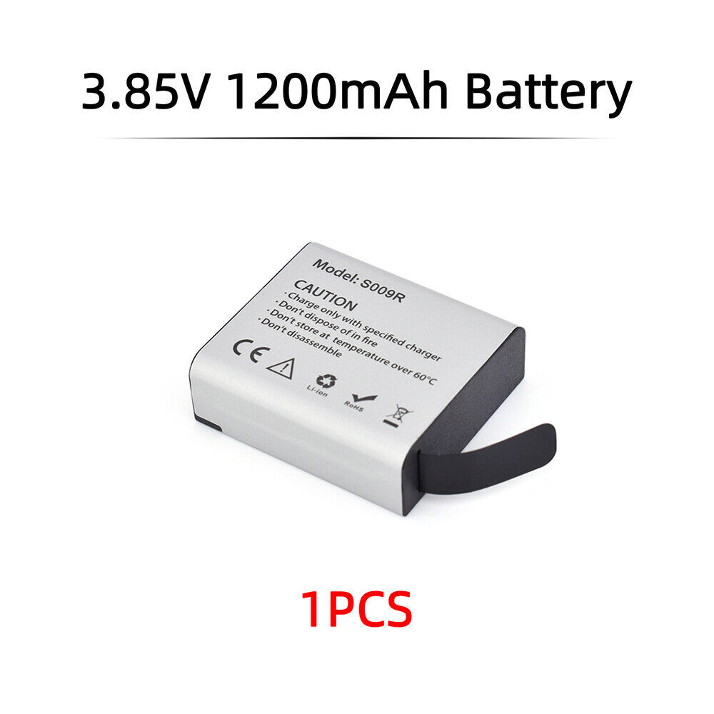 3.85V 1200mAh Li-ion Battery 2in1 Battery Charger For Hawkeye Firefly 8S Camera