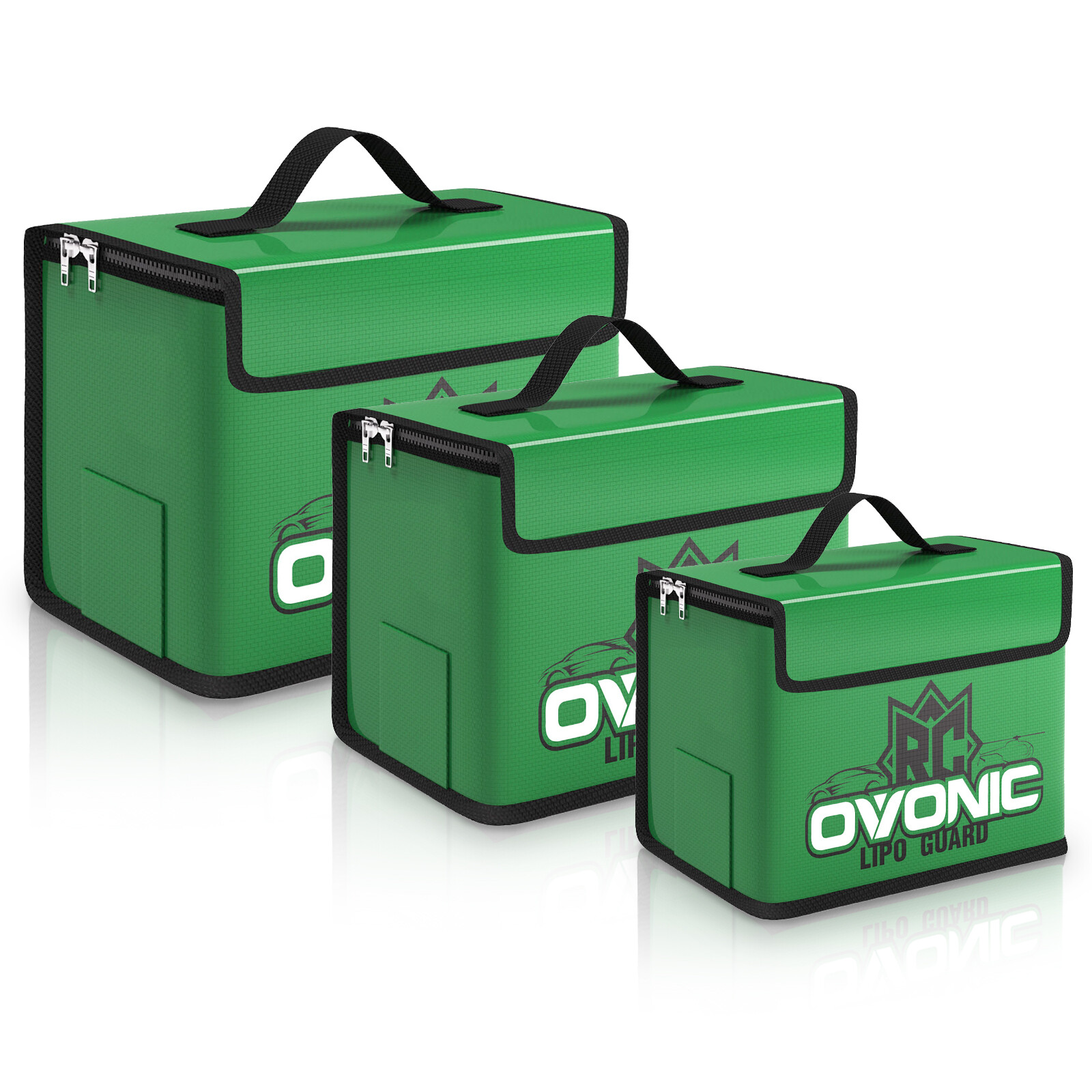 3X Ovonic Lipo Battery Storage Bag Guard Safe Pouch fireproof L M S Three size
