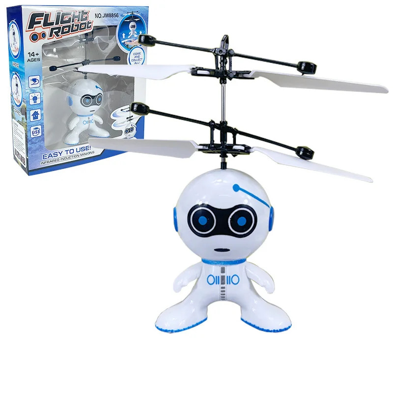 Magic LED Flying Robot Toy – Hand Controlled- 3-12 Year Old kids