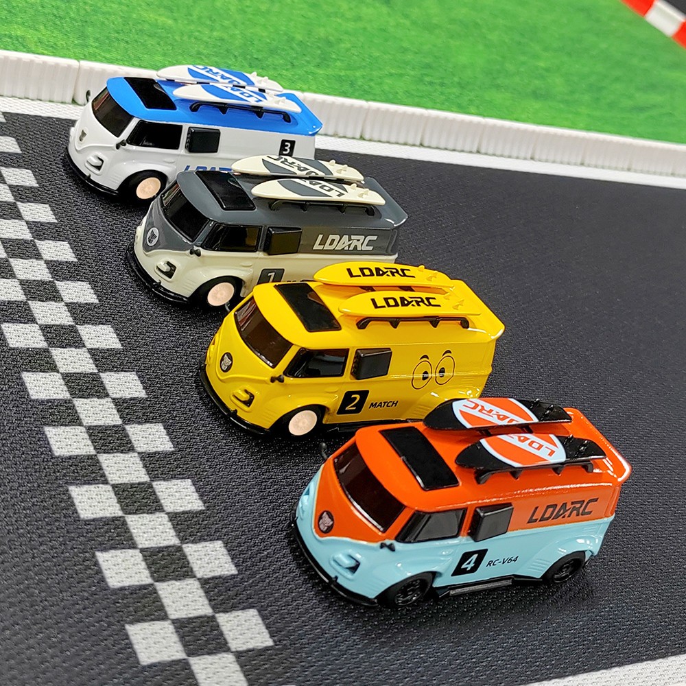 LDARC V64 1/64 RWD Race Van RV bus mini RC Car turbo full proportional Vehicles