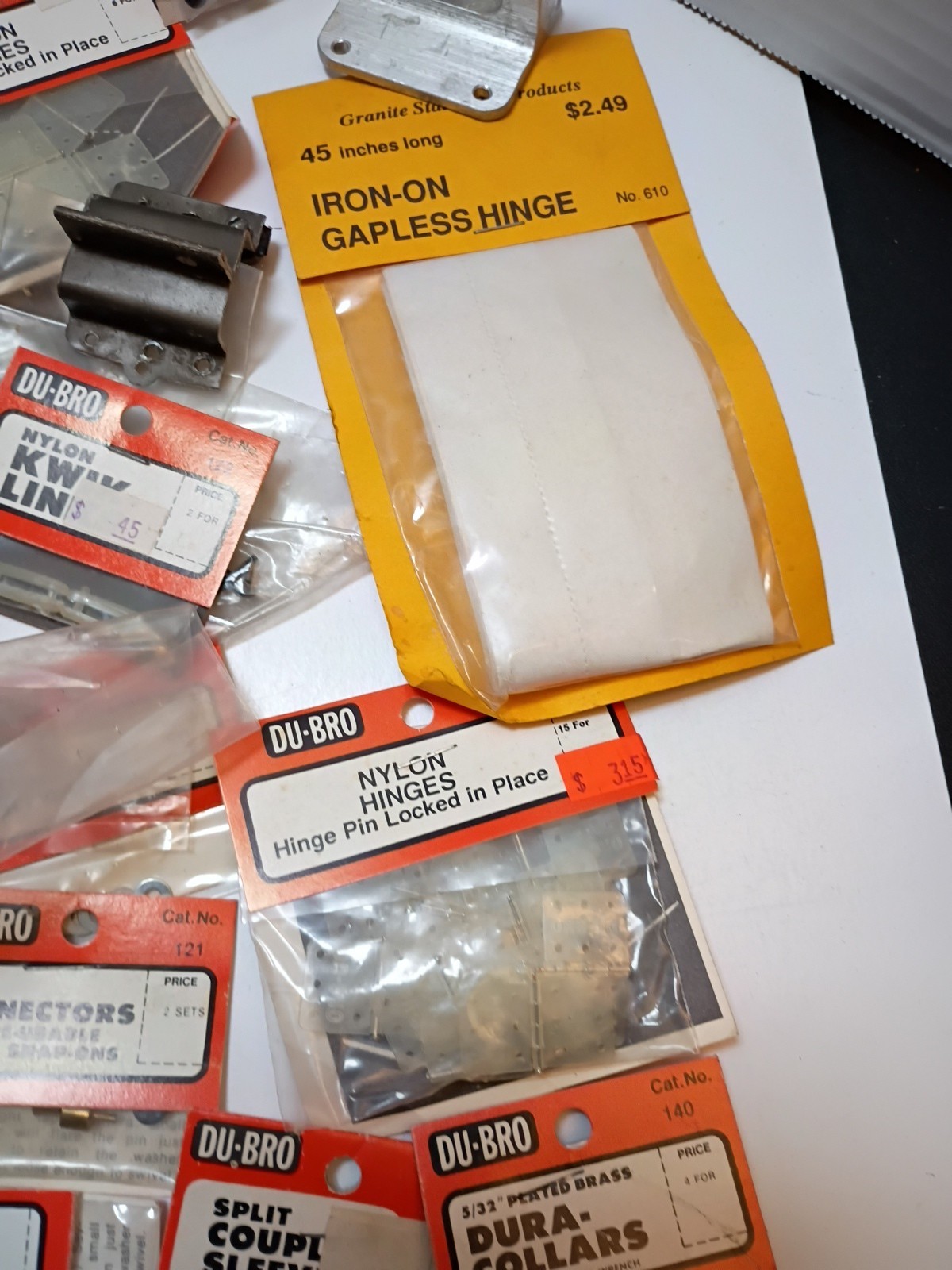 Vintage RC Model Airplane Parts Lot, Du-bro,Ernst,Sig,pylon,Granite,CB, etc