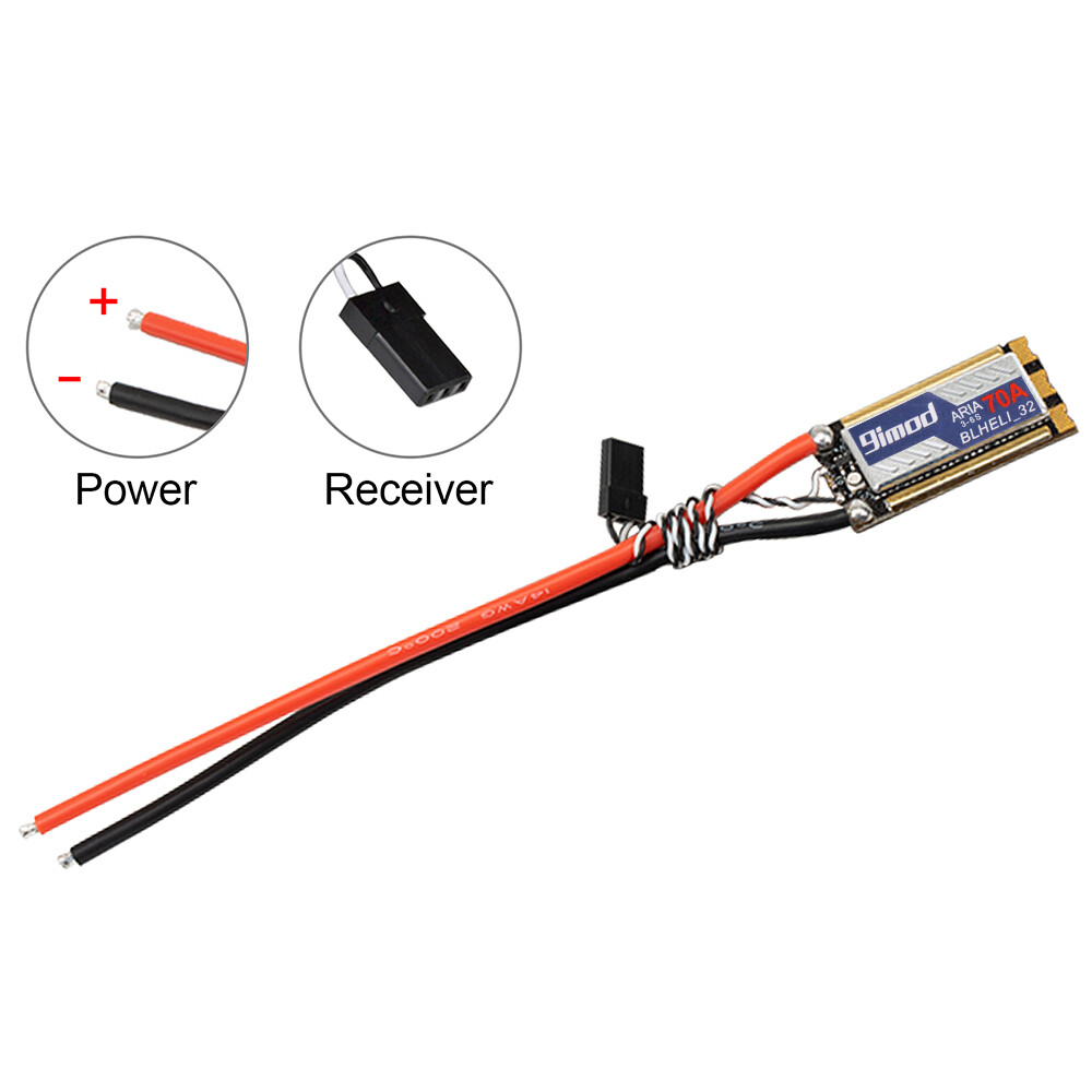 35A 45A 70A Brushless ESC BLHeli_S BLHeli_32 Speed Controller for RC FPV Drone