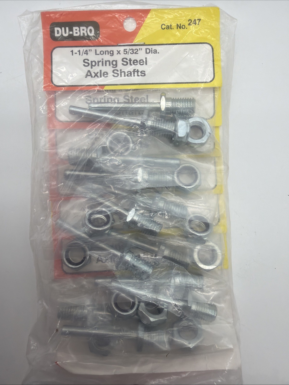 6x Du-Bro – 1-1/4″ X 5/32″ Spring Steel Axle Shafts – New – Part 247 – JT25