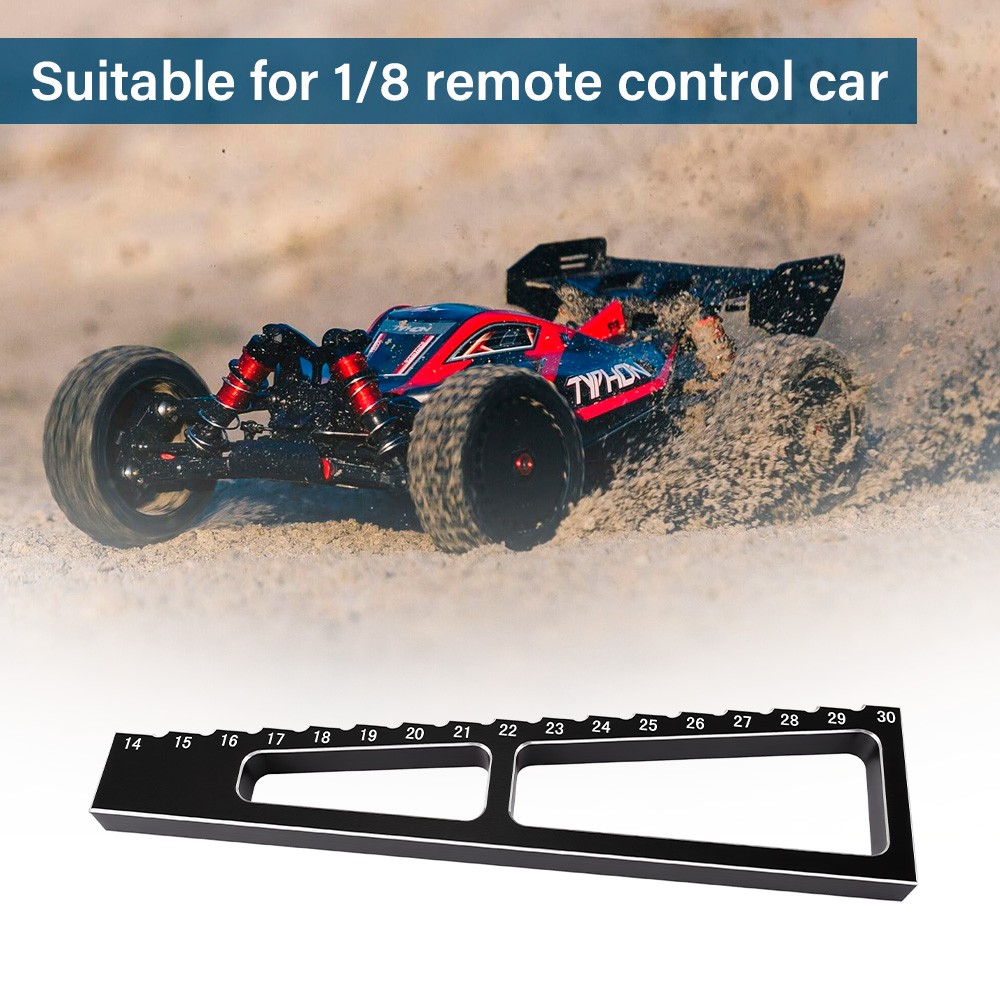 9IMOD RC Car Ride Height Gauge 14-30MM Metal Chassis Measureing For 1/8 Vehicle