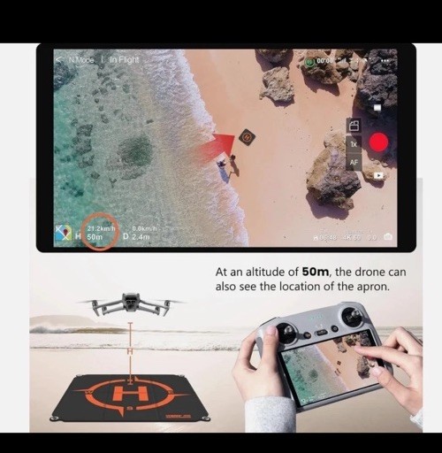 STARTRC Drone Landing Pad Pro Universal Waterproof Portable Orange & Gray 55CM