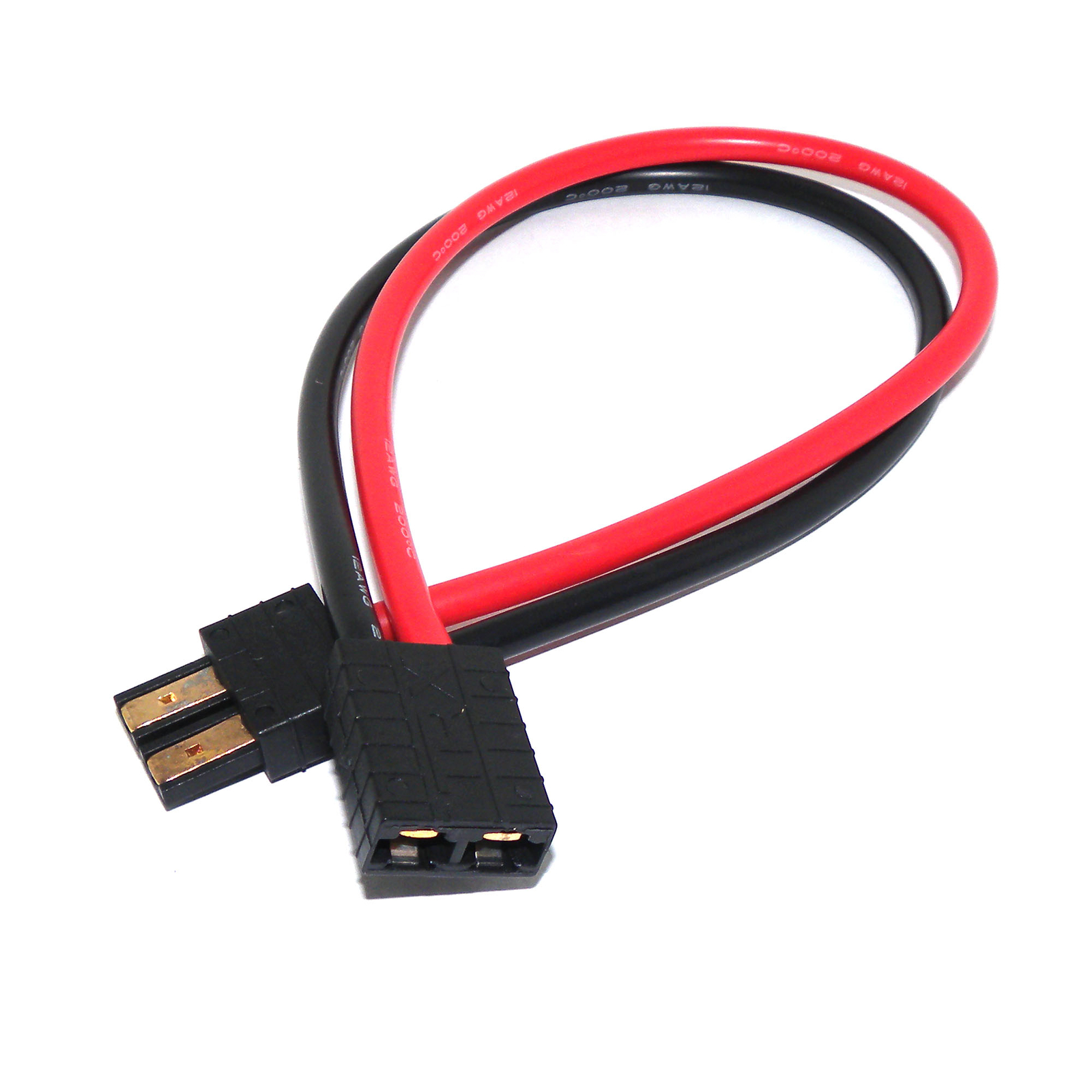 TRX Male to Female Power Charging Extension Cable Silicone Cord 12AWG 30CM