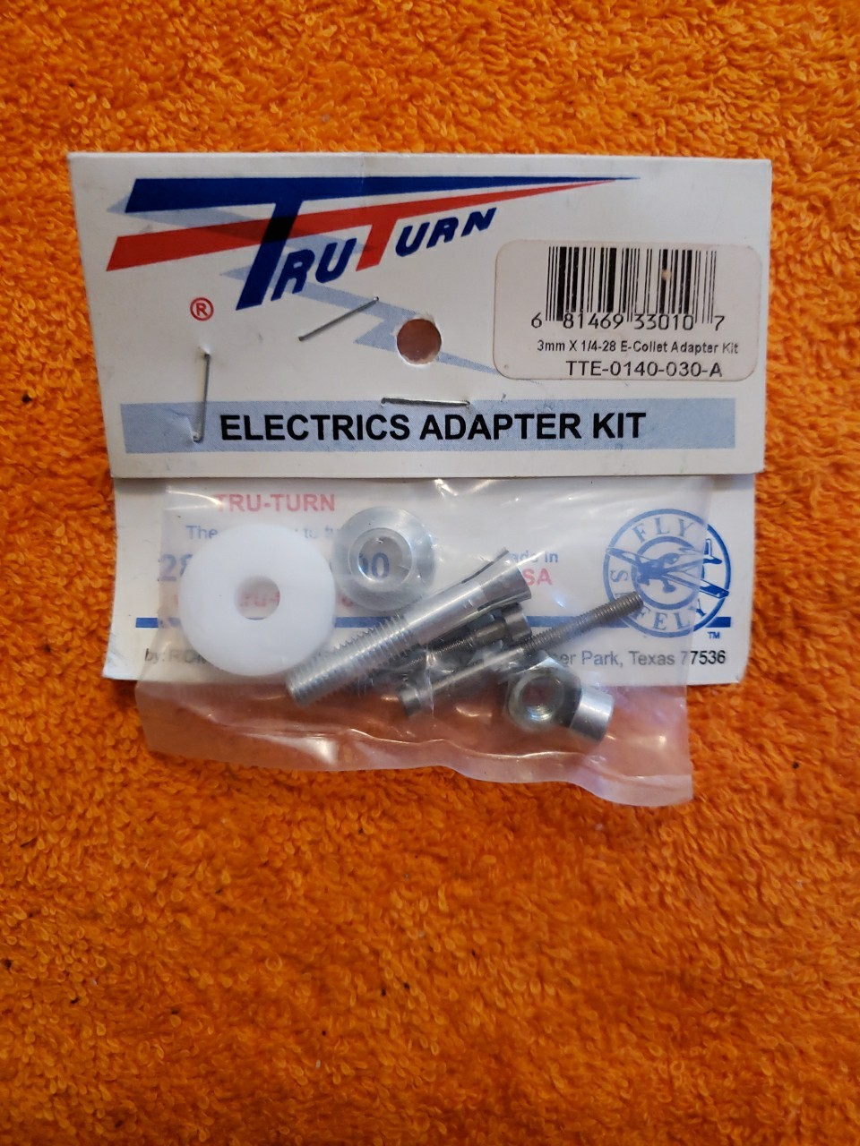 Tru-Turn Electric Adapter Kit – 3mm X 1/4-28 E-Collet Adapter Kit – New – JT25