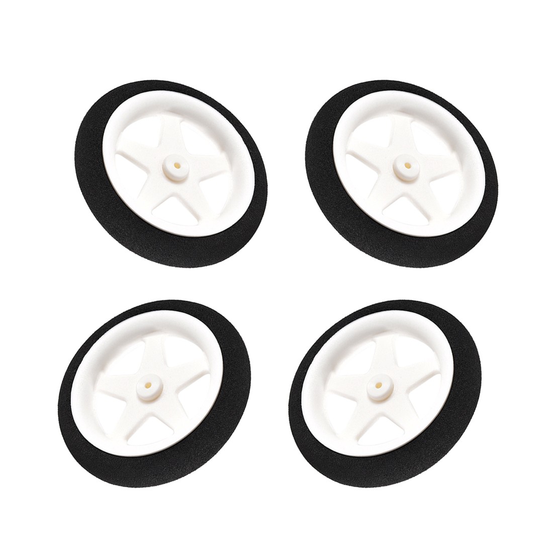 RC Model Plane Aircraft Wheel Micro Sport Wheel 0.07 inch x 3 inch Wheel,4PCS