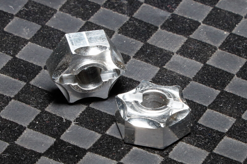12mm Aluminum Wheel Hex Hubs – CHOOSE SIZE AND STYLE