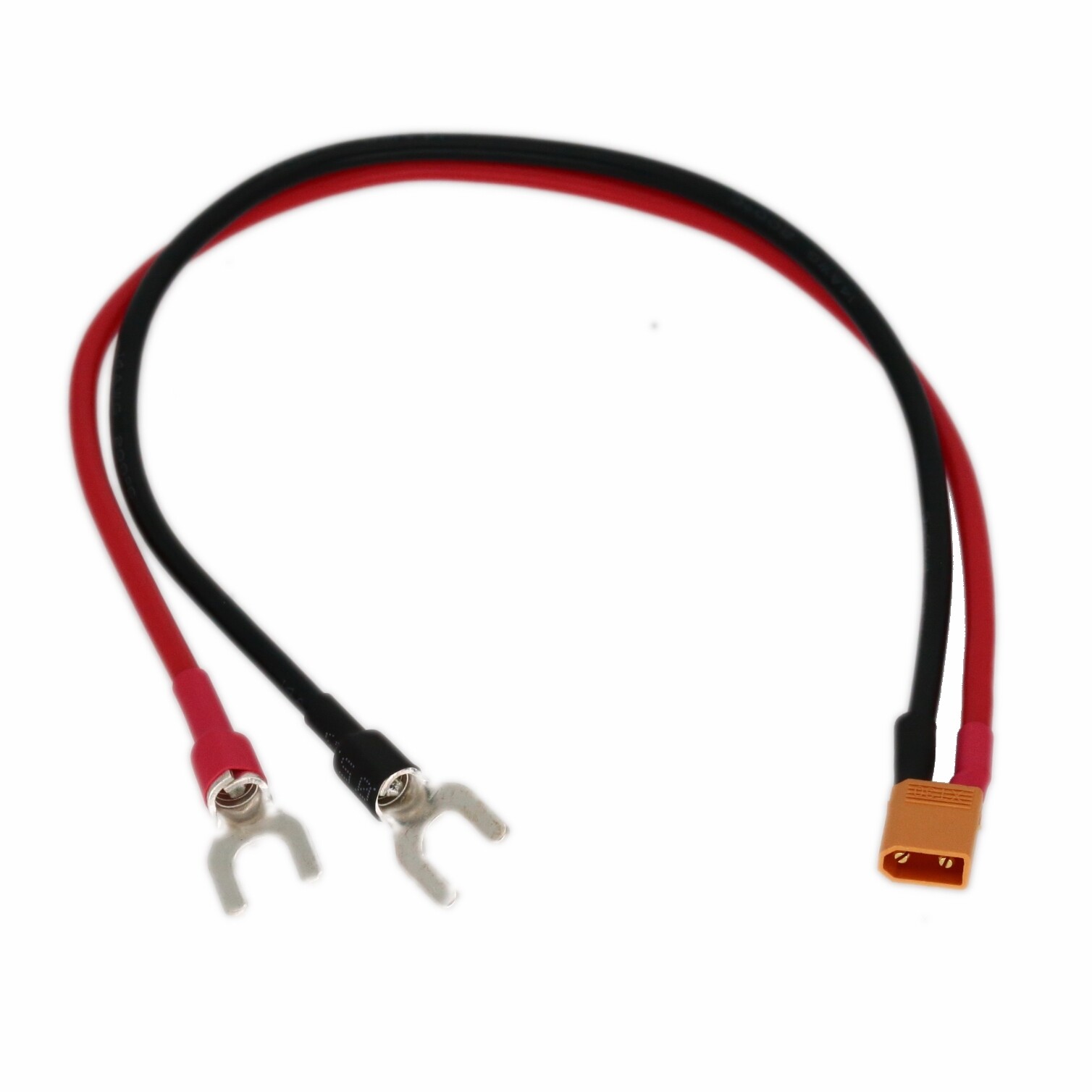XT30 Male to M6 U-Type Spade Fork open Terminal battery charging 14awg 1FT Cable