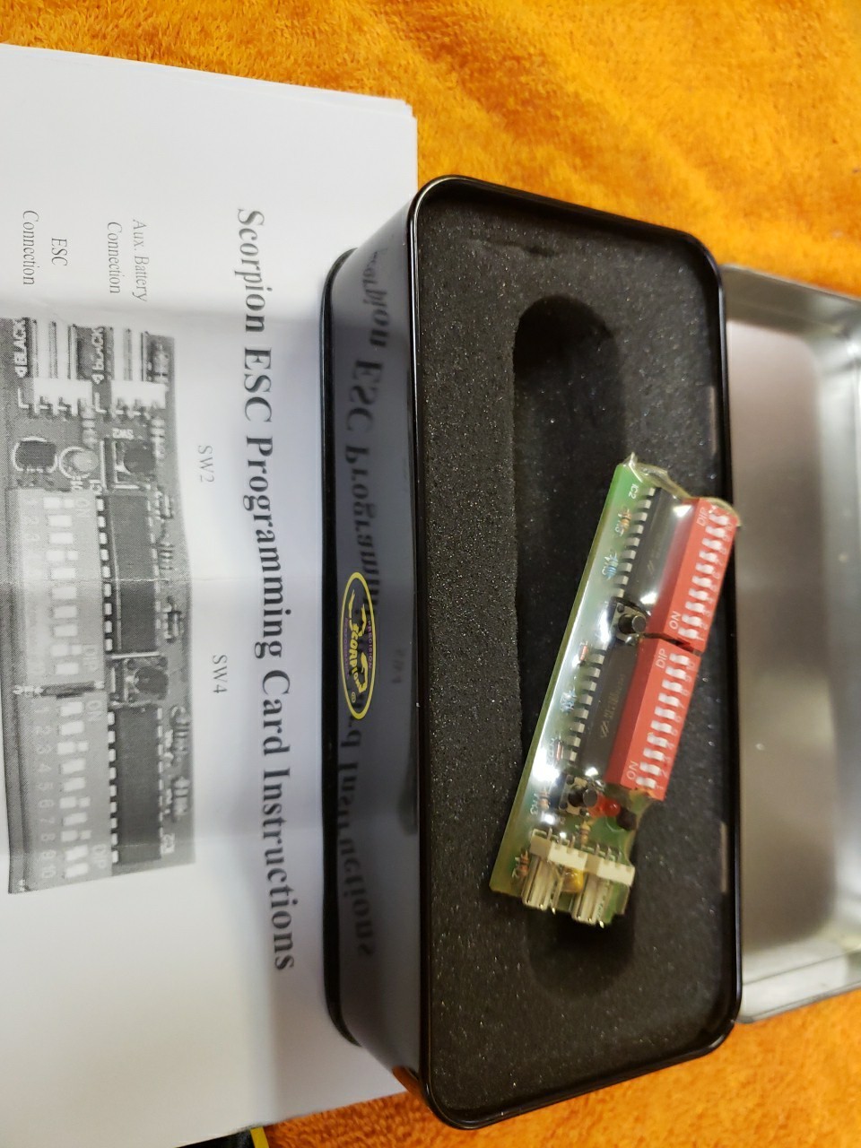 Scorpion ESC Programming Card – New! – JT25