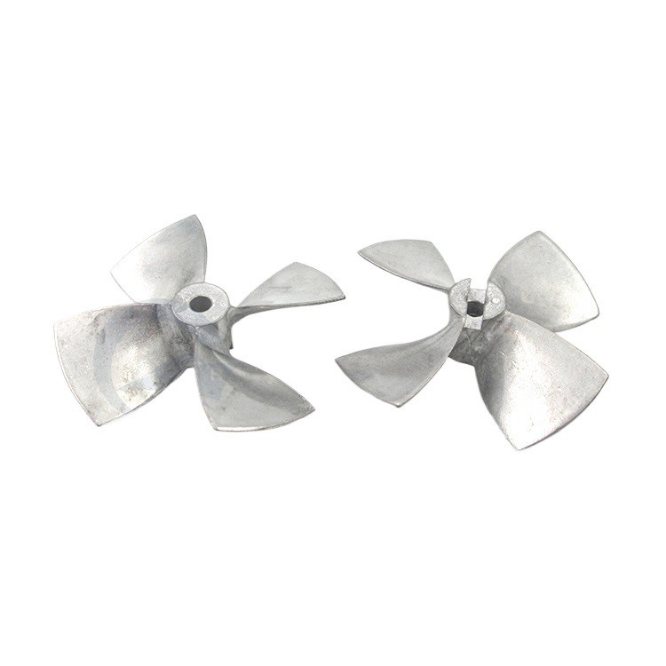 44/55/60mm Zinc Alloy 4-Blade Right-Hand Propeller 4/5mm Aperture for RC Boats