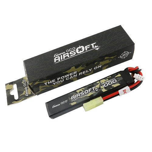 Gens Ace 1000mAh 2S1P 7.4V 25CAirsoft Battery With Tamiya Plug