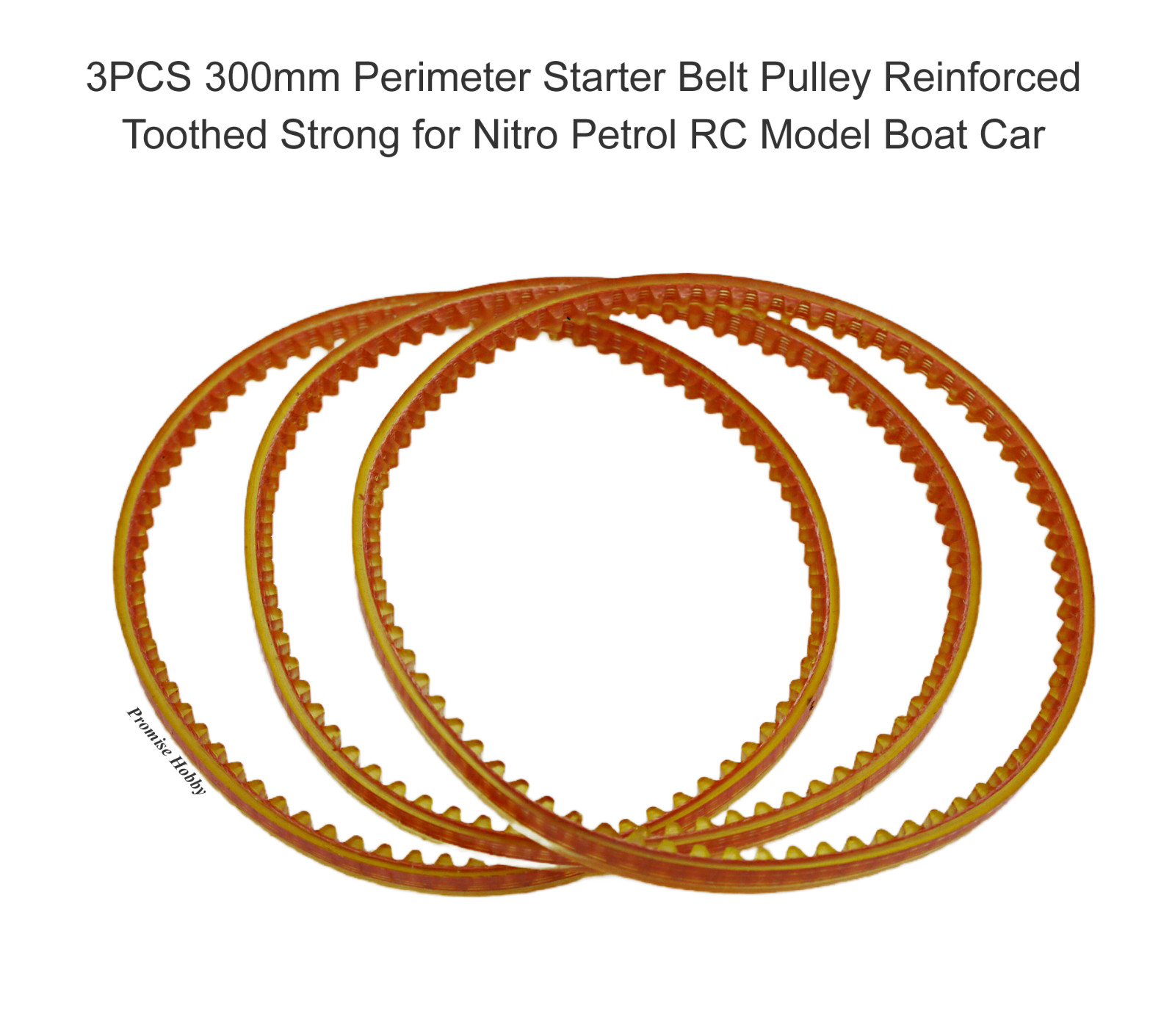 Reinforced Toothed Starter Belt for Nitro Petrol Gas RC Boat Plane Car Heli