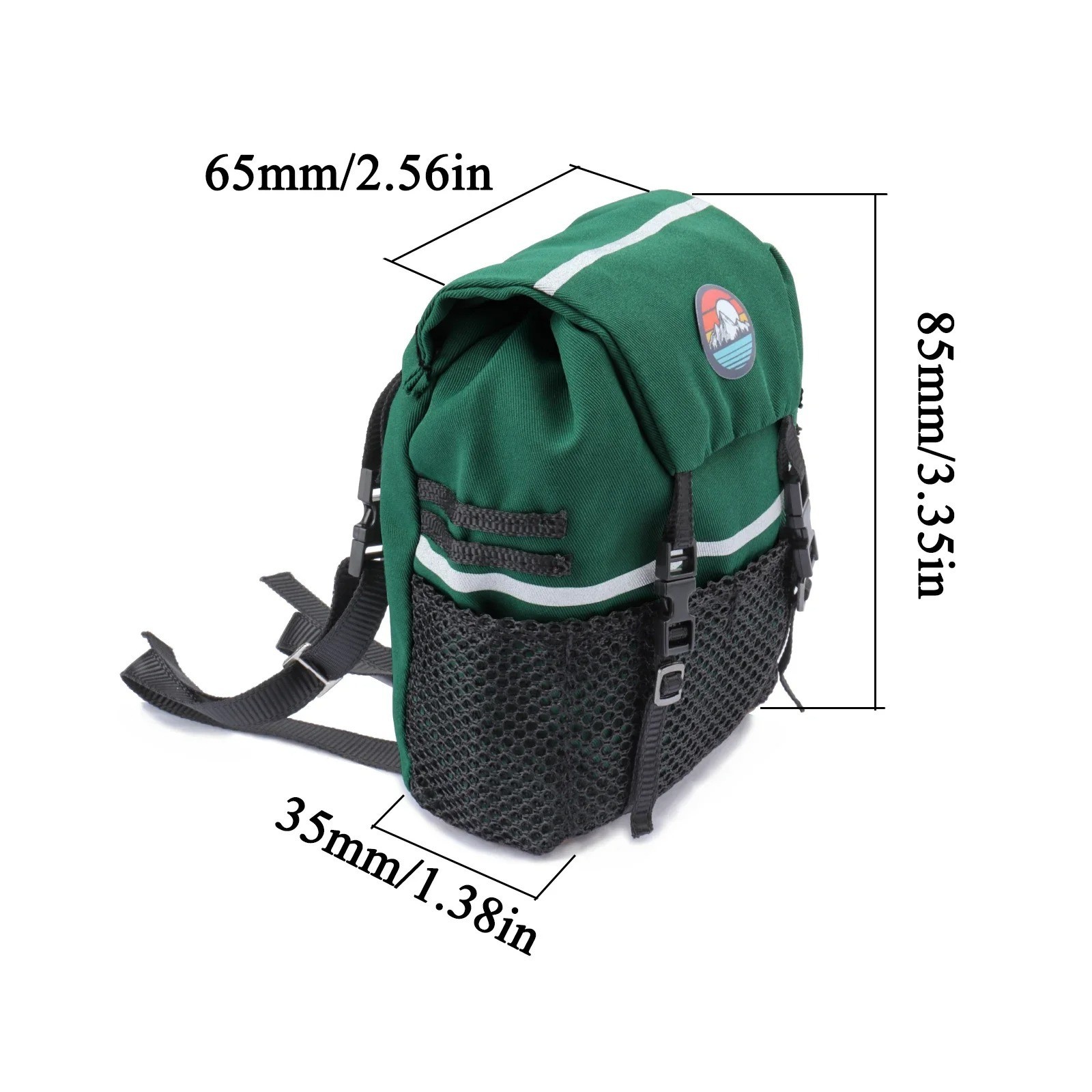 Simulation Backpack Luggage Bag for 1/10 RC Crawler Car Axial SCX10 Trax/as TRX4
