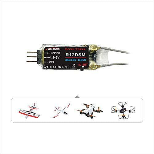 Radiolink R12DSM 2.4G Channels RC Receiver SBUS/PPM Long Range Control For FPV