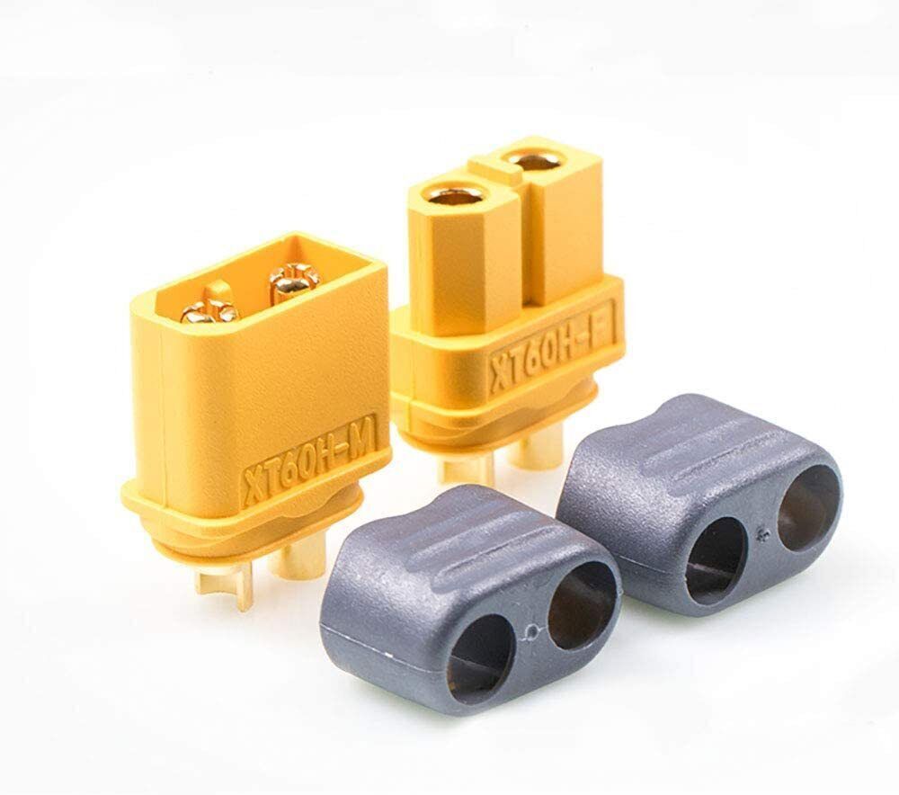 1-20 Pairs Amass XT60 Connectors Plugs Gold Plated UL XT60U XT60H Plug 60A