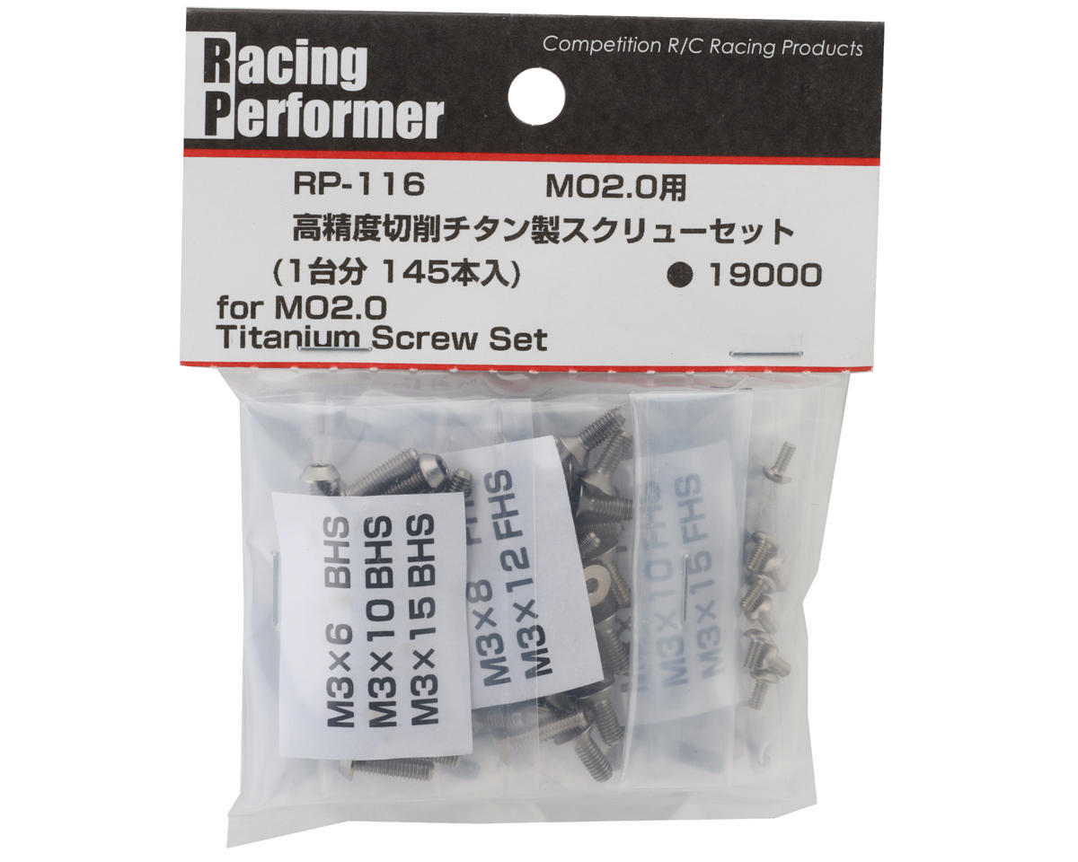 Yokomo MO2.0 High Precision Machined Titanium Screws Set (Natural) [YOKRP-116]