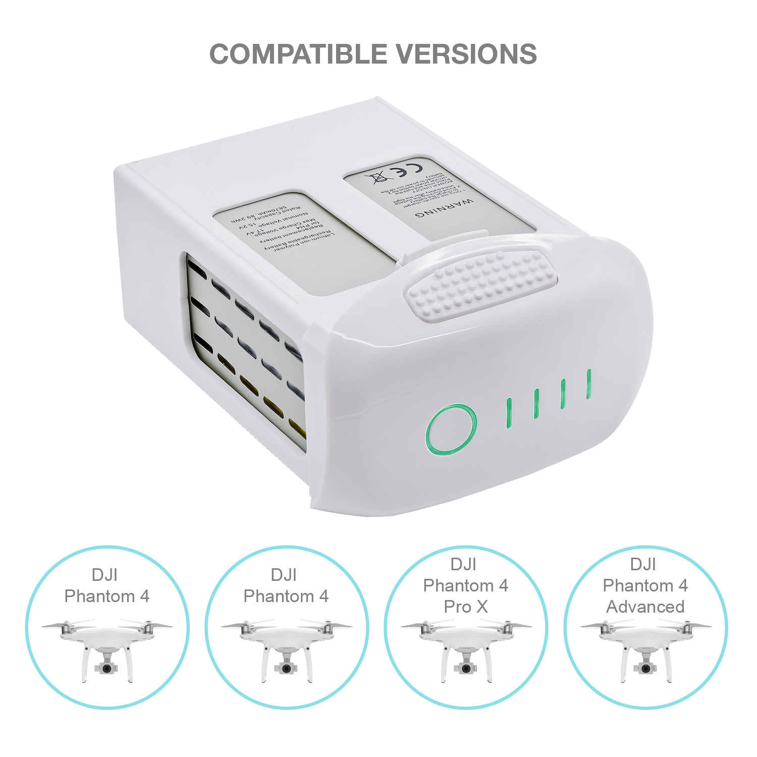 2x 15.2V 5870mAh Lipo Intelligent Flight Battery for DJI Phantom 4 Pro Plus