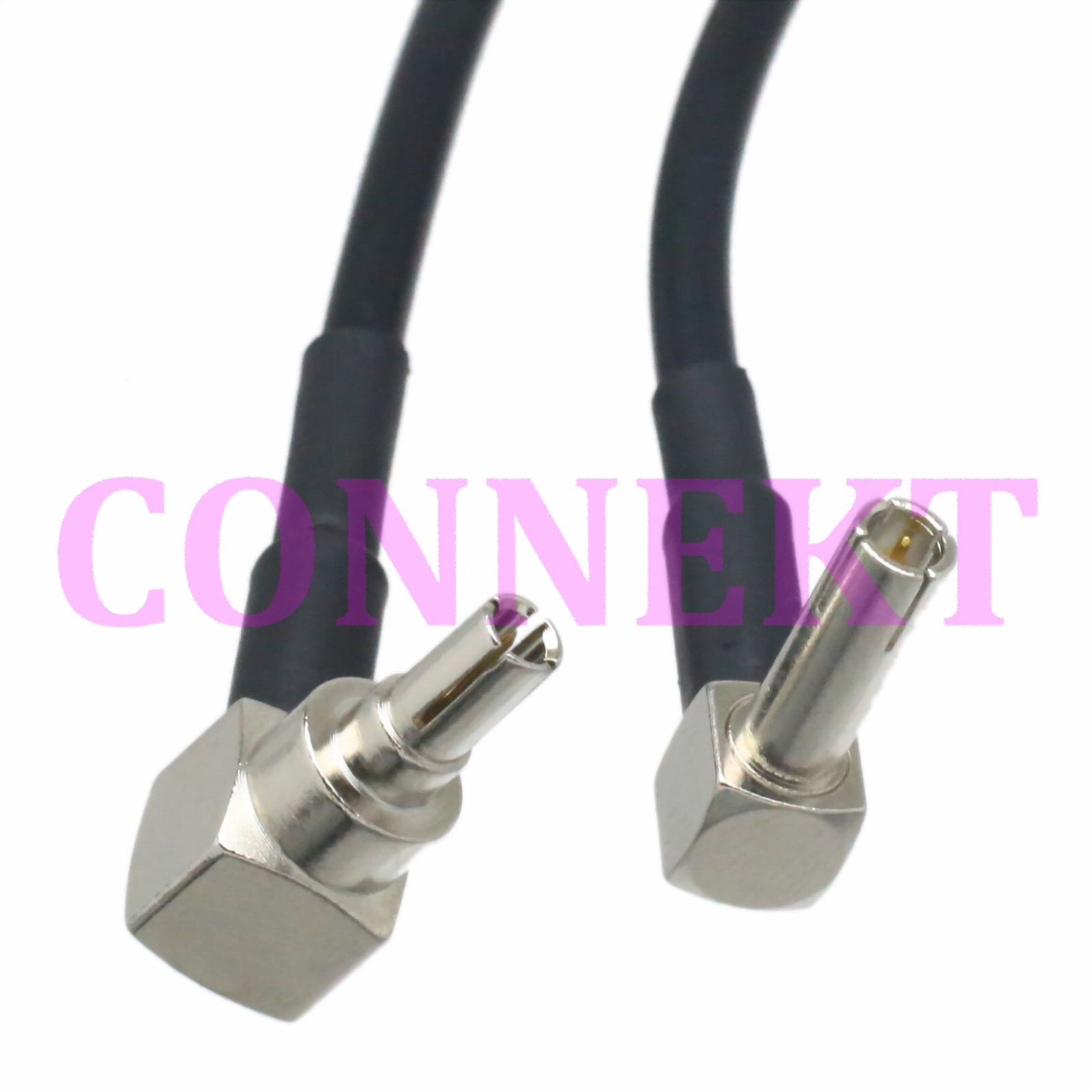 CRC9 male right angle to TS9 male plug RA RG174 cable jumper pigtail 3G modem