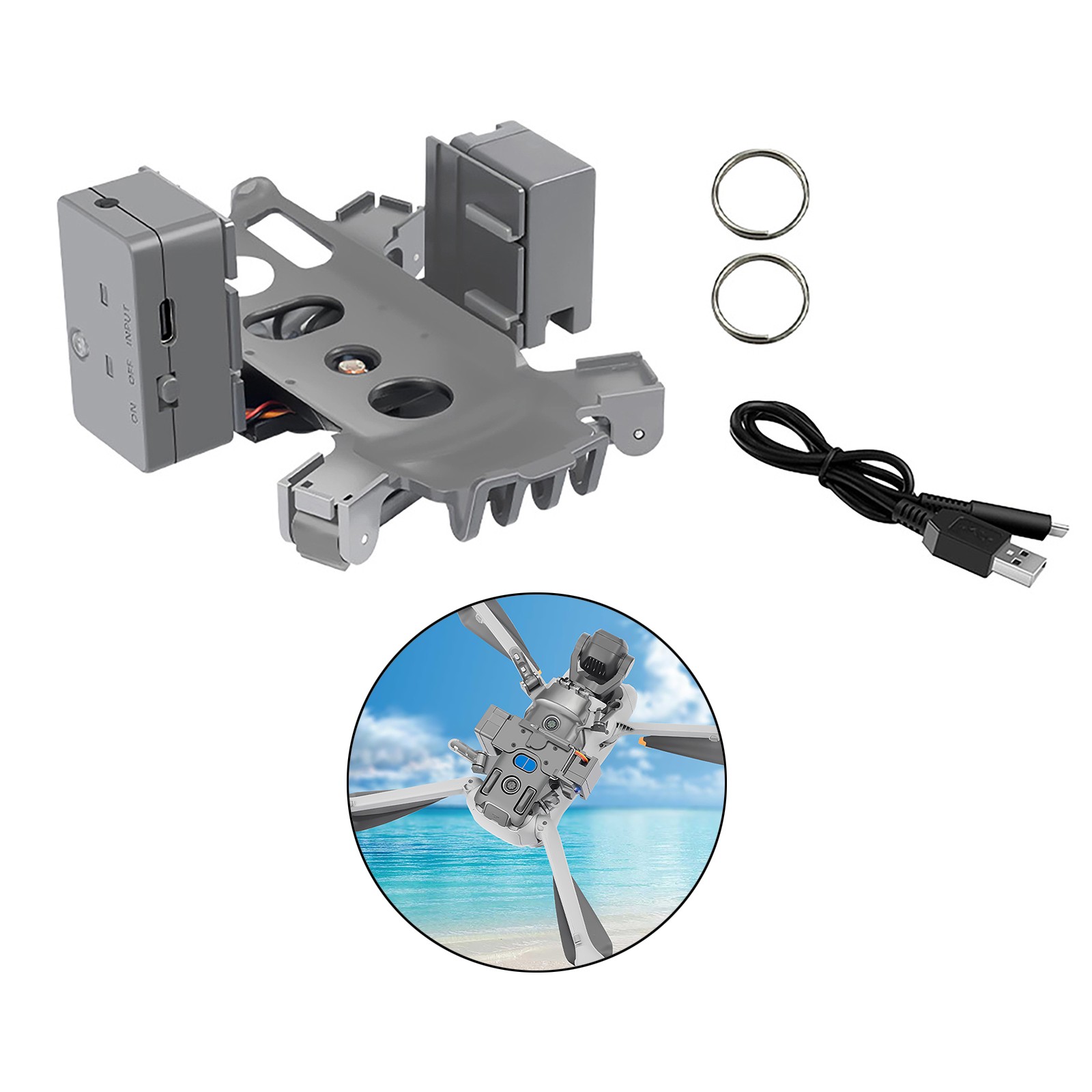 NEW Wedding Air-Dropping System Thrower & Landing Gear Extension For DJI Air 3