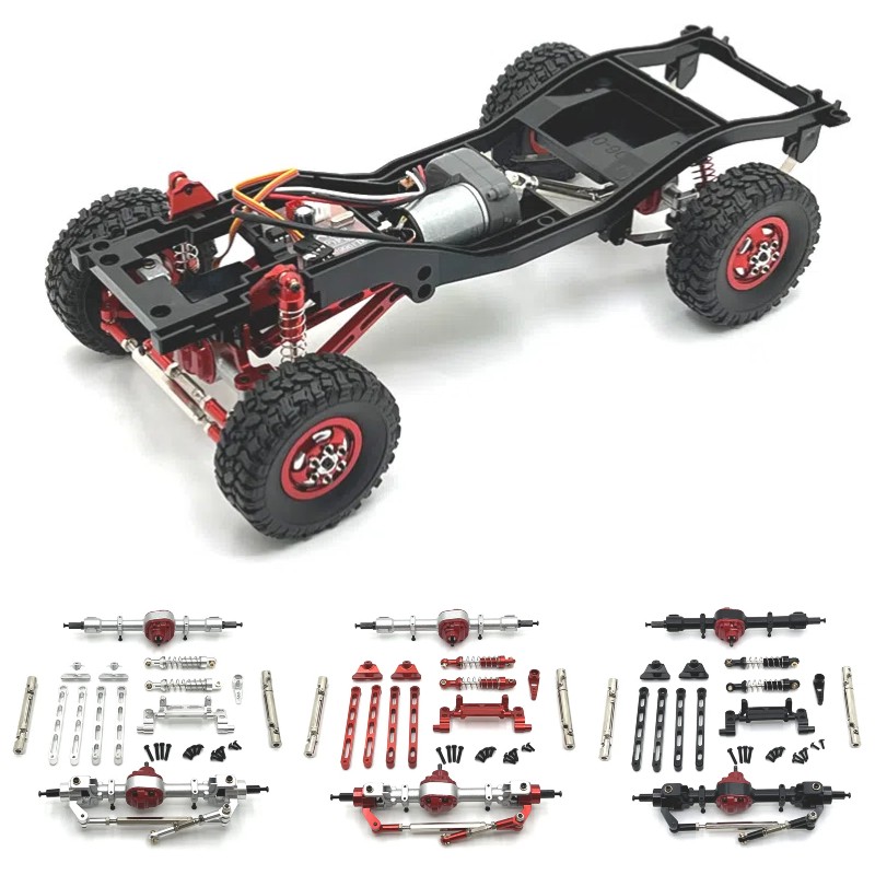 Full Car Metal Assembly Kit For 1/12 MN82 LC79 MN78 RC Upgrade Replacement Parts