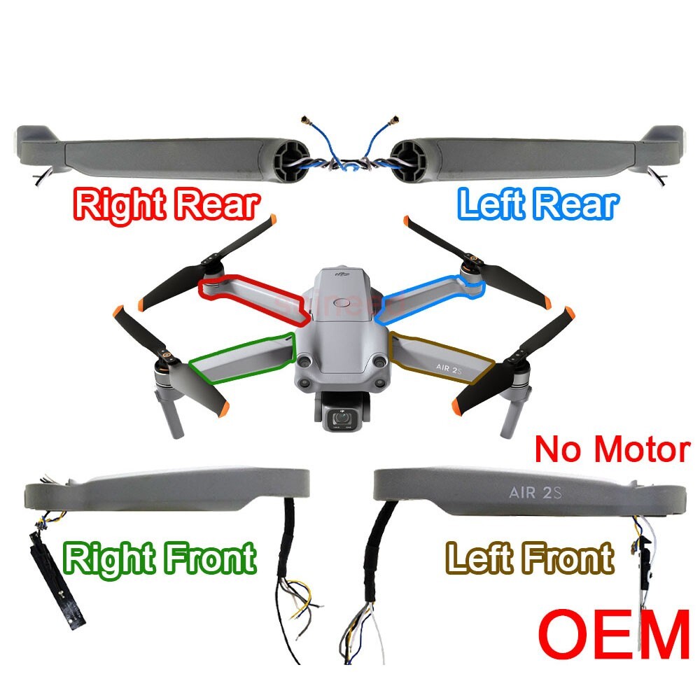 OEM Drone Arm Shell Case Landing Gear Stand Leg LED Cover For DJI Mavic Air 2S