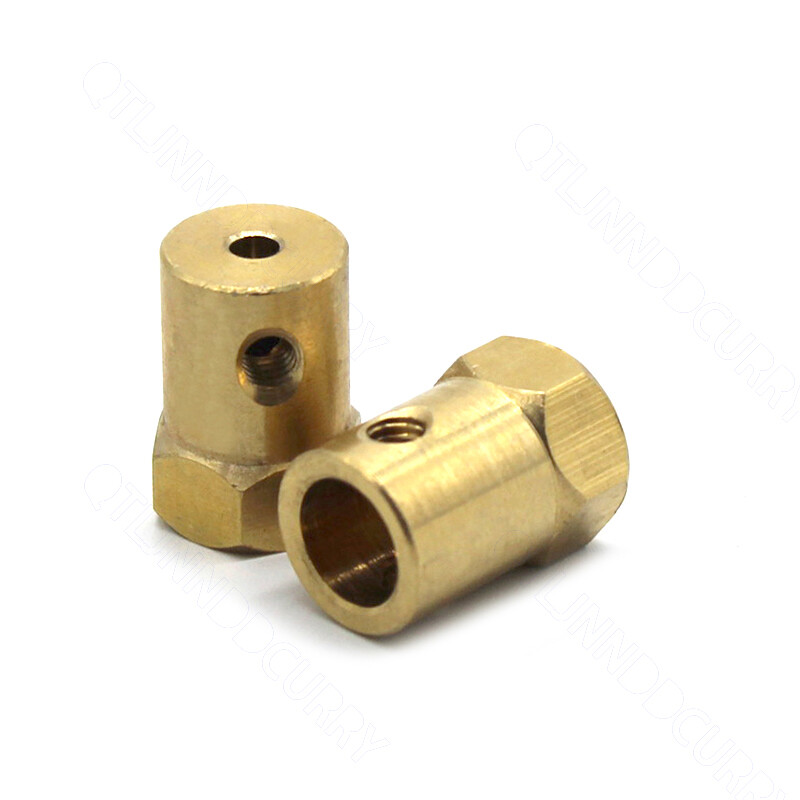2mm-8mm 45# Steel/Brass Hex Motor Shaft Coupling Joint Coupler For RC Model DIY