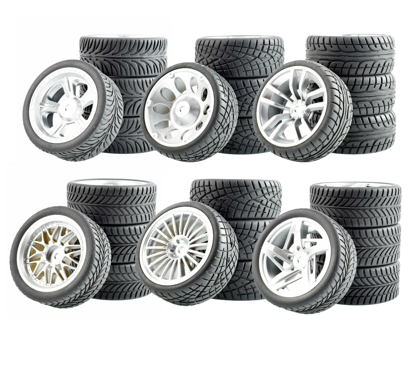 1/10 Onroad Rc Car Wheel & Tires For Hpi Rs4 Sprint2 Kyosho Pureten Fazer MST