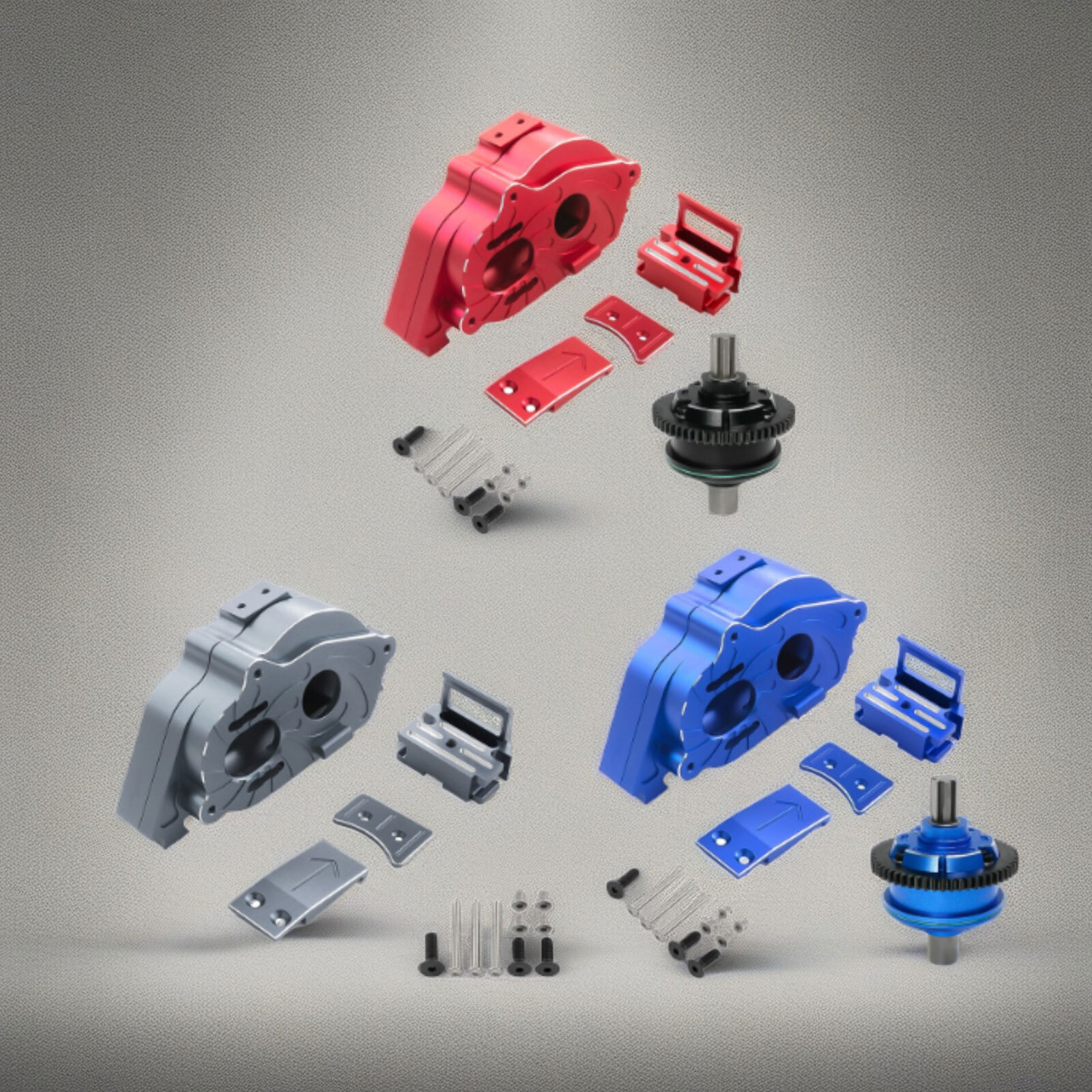 Motor Mount Gear Cover with 57T 0.8Mod Center Diff for Arrma 1/8 1/10 4S