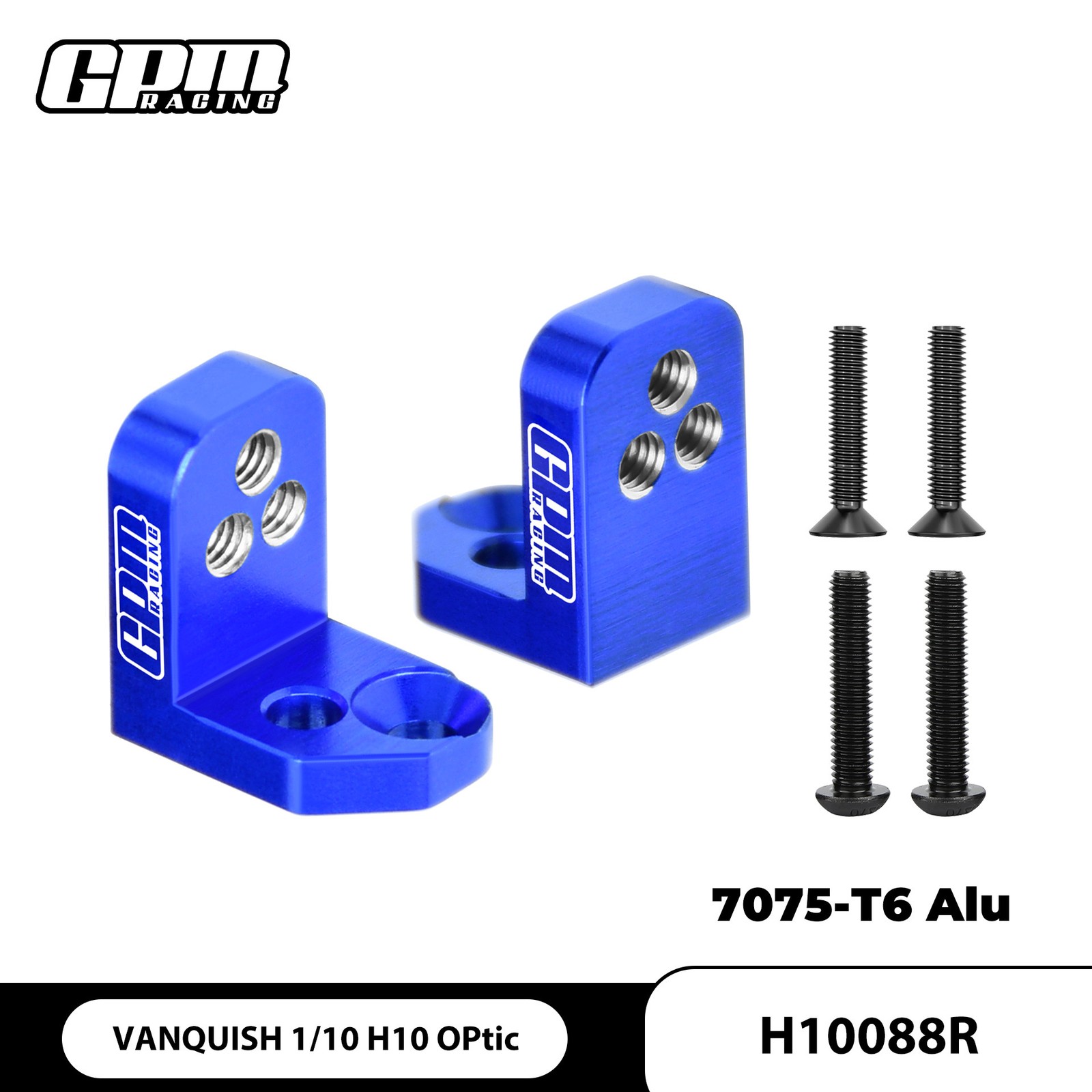 For VANQUISH PRODUCTS 1/10 H10 Optic RC Rear Shock Absorber Mount Upgrade Parts