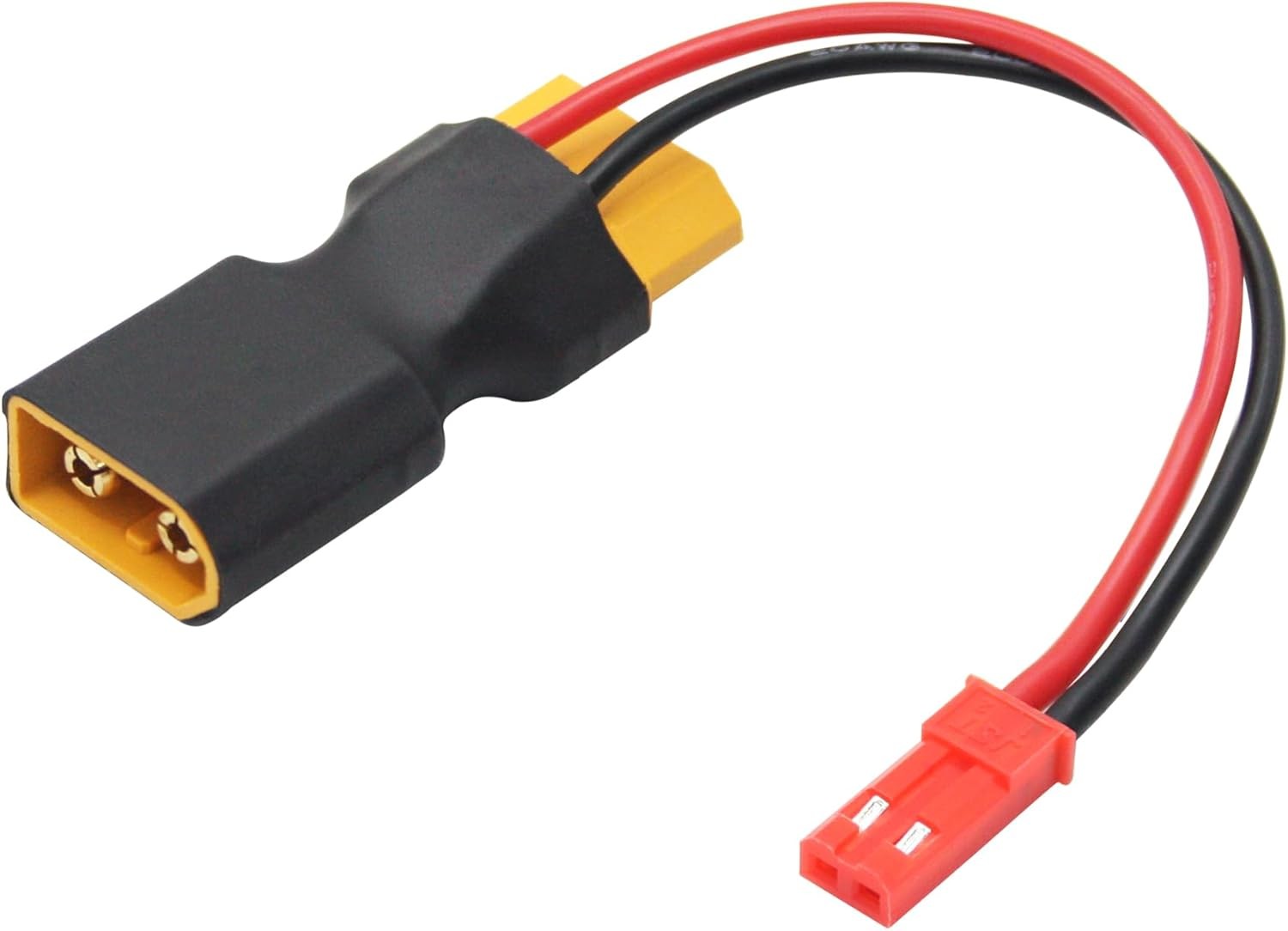 3Pcs XT60 Male to Female Connector Adapter with JST Plug 20awg 8cm…
