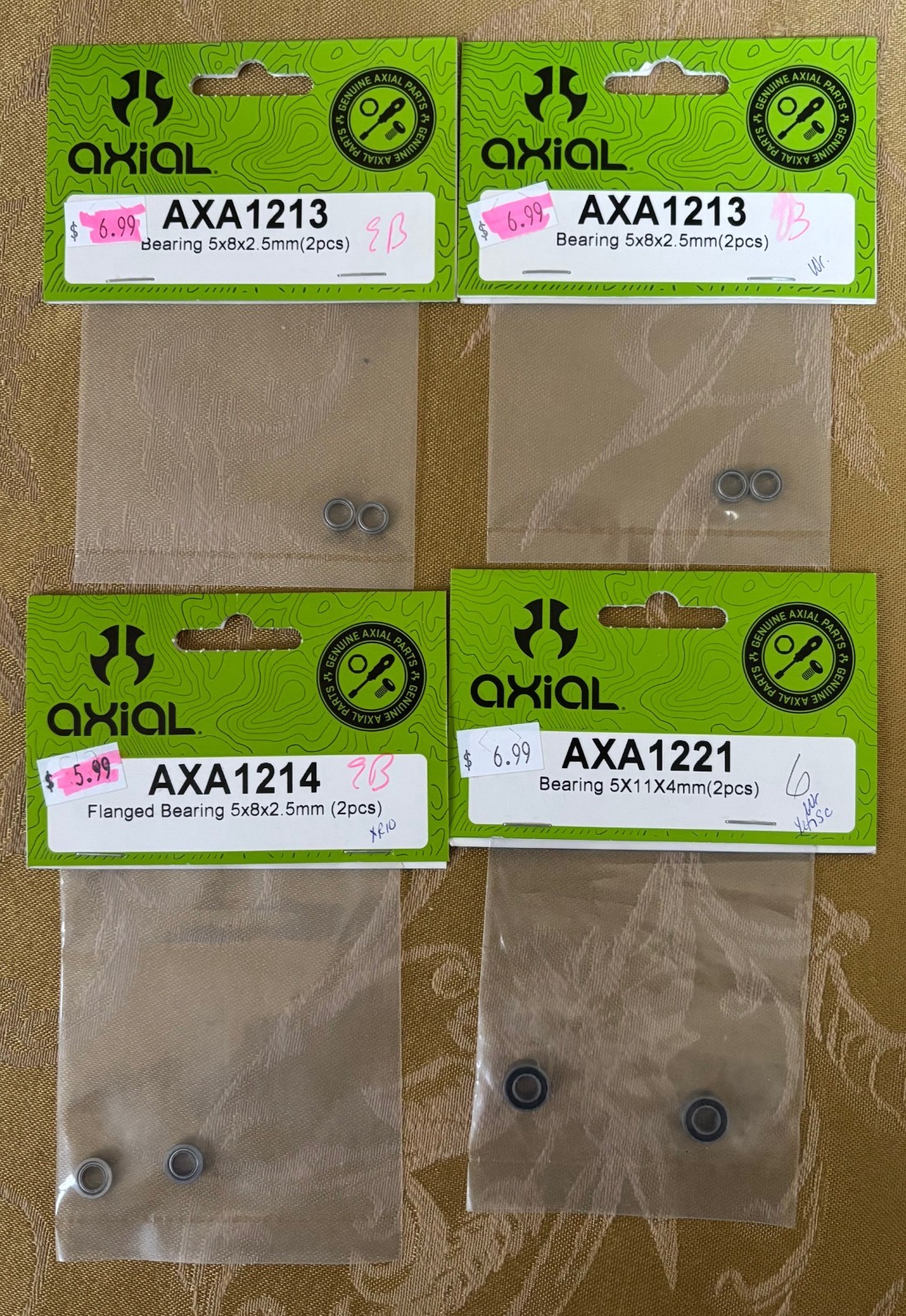 Axial Racing 4-Pack Bearing Bundle