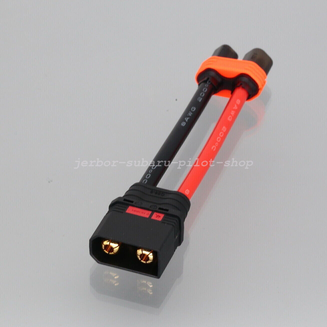 Ebike Battery Power Adapter QS8 Male to 6mm Bullet Male Connector 8AWG 10cm Wire