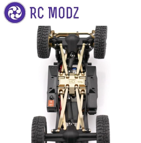 Hot Racing SXTY38LH Axial SCX30 Brass Center Gear Box Mount